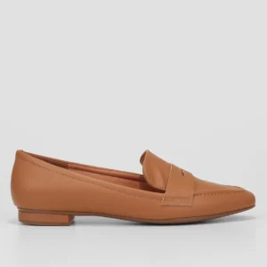 Mocassim  Bico Fino Feminino - Caramelo