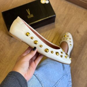 Sapatilha  Pedrarias Douradas 1443.111