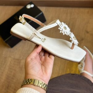 Sandália  Rasteira Detalhe de Flror 6553.205