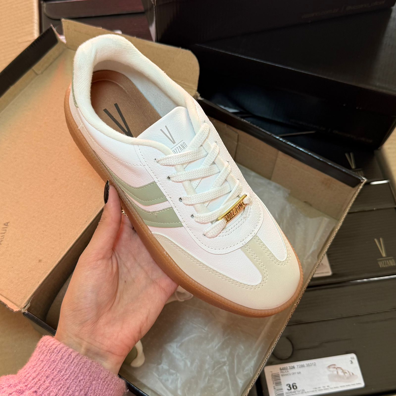 Tênis Detalhes Laterais 1444.100 - Imagem 9